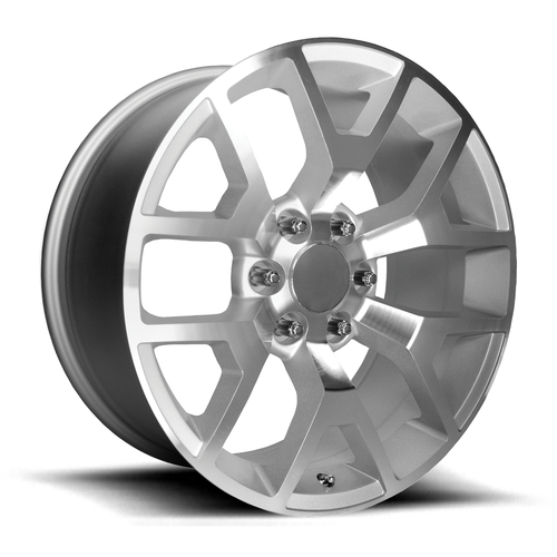Performance Replicas PR150 20x9 6x5.5 Silver Machined Wheel 20" 27mm Rim
