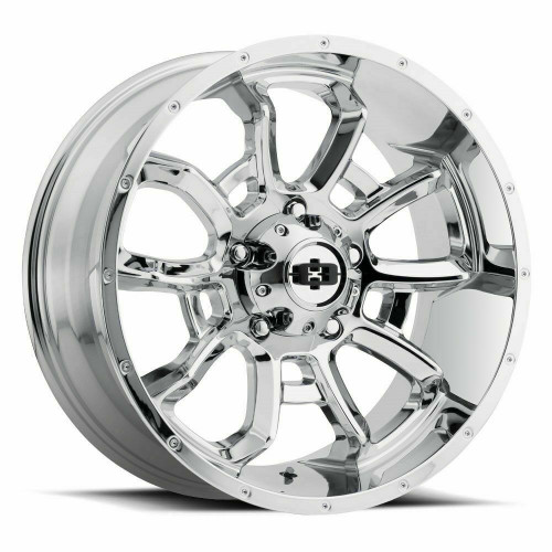 20" Vision Off-Road 415 Bomb Chrome Wheel 20x9 6x5.5 Truck SUV 6 Lug Rim 0mm