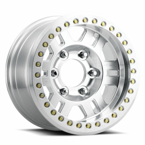 17" Vision Off-Road 398BL Manx Beadlock Machined Wheel 17x8.5 6x6.5 Rim -15mm
