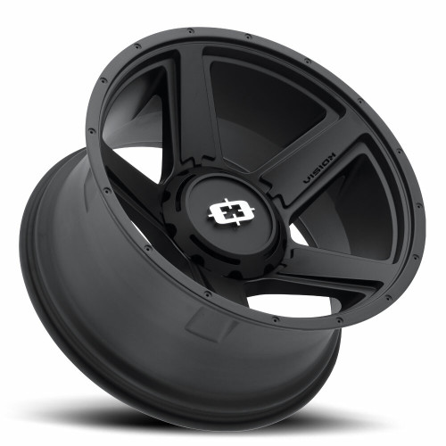 18" Vision HD 390 Empire Satin Black Wheel 18x9 5x4.5 For Ford Jeep Truck 18mm