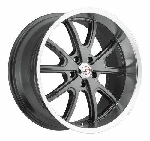 Set 4 20" Vision Muscle 143 Torque Gunmetal Machined Lip 20x9.5 5x4.75 Rims 0mm