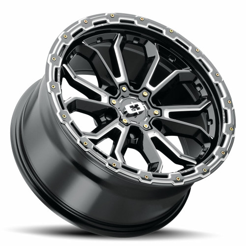20" Vision Off-Road 405 Korupt Gloss Black Milled Spoke Wheel 20x9 8x180  12mm