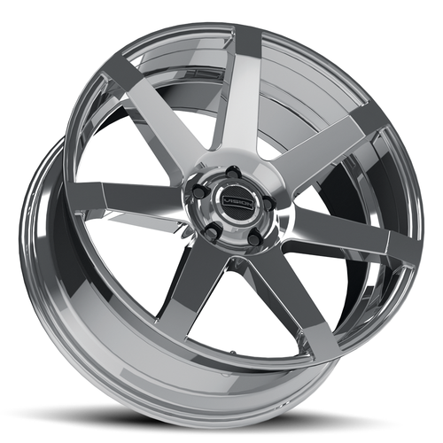 22" Vision Street 9042 Sultan Chrome Wheel 22x9.5 5x115 Rim 15mm