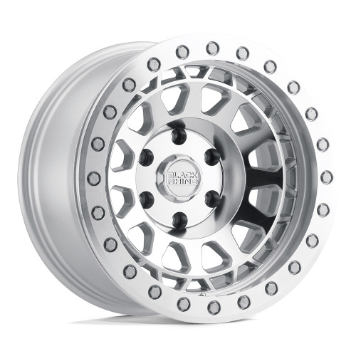 Black Rhino Primm Beadlock 17x8.5 5x5.0 Silver Mirror & Machined Wheel 17" -38mm