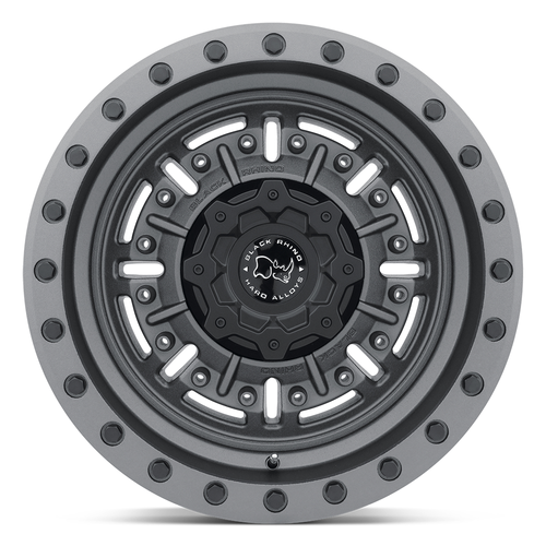 Black Rhino Abrams 17x8.5 6x4.5 Textured Matte Gunmetal Wheel 17" 0mm Rim
