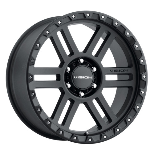 18" Vision Off-Road 354 Manx 2 Satin Black Wheel 18x9 6x5.5 -12mm Lifted Rim