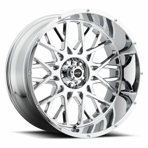 Set 4 20" Vision 412 Rocker Chrome 20x9 Wheels 8x180 12mm Rims
