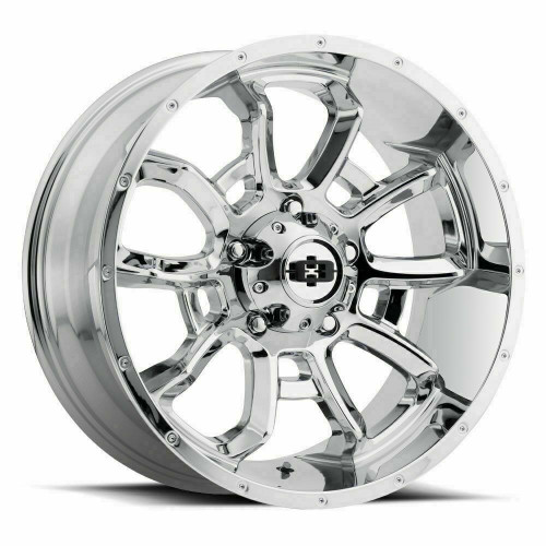 20" Vision Off-Road 415 Bomb Chrome Wheel 20x12 6x5.5 Lifted Rim -51mm