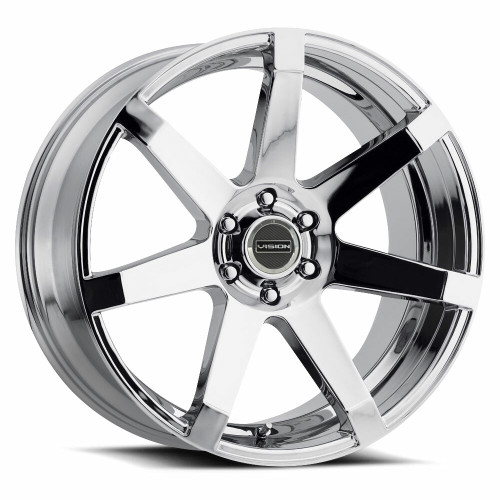 22" Vision Street 9042 Sultan Chrome Wheel 22x9.5 6x135 Rim 25mm For Ford Lincoln