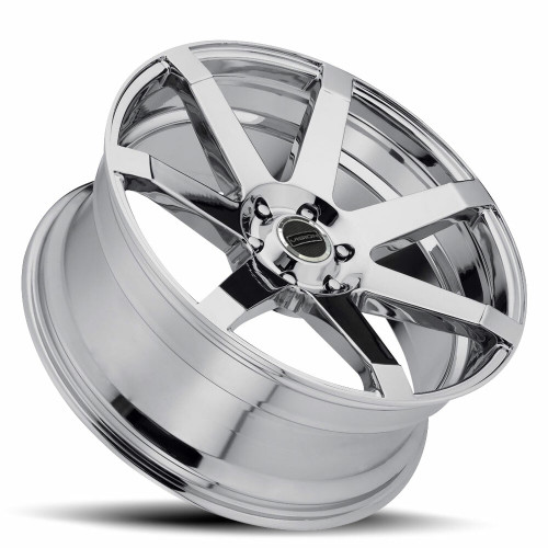 22" Vision Street 9042 Sultan Chrome Wheel 22x9.5 6x135 Rim 25mm For Ford Lincoln