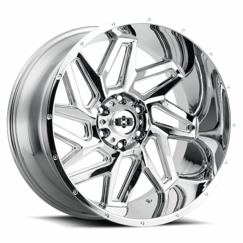 22" Vision Off-Road 361 Spyder Chrome Wheel 22x10 6x5.5 Lifted Truck Rim -19mm