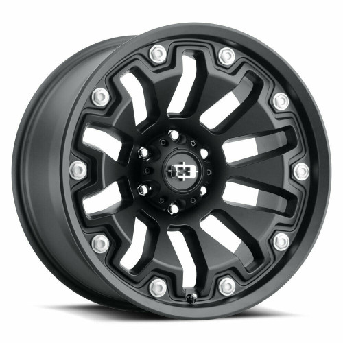 18" Vision Off-Road 362 Armor Satin Black Wheel 18x9 5x5.5 12mm For Dodge Ram