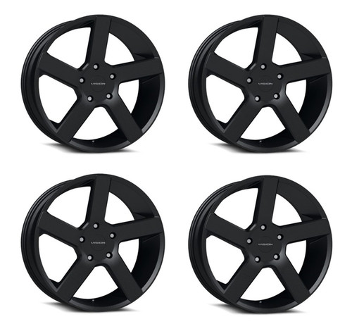 Set 4 20" Vision 472 Switchback Satin Black 20x9 Wheels 6x132 30mm Rims