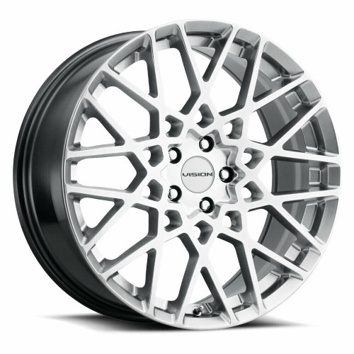 17" Vision Street 474 Recoil Hyper Silver Wheel 17x8 5x115 38mm Rim