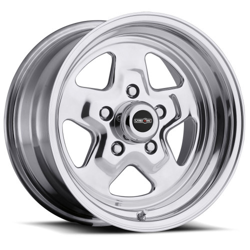 15" Vision American Muscle 521H Nitro Polished Wheel 15x4 4x4.25 Rim -19mm