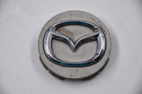 Mazda White w/ Chrome Logo Wheel Center Cap Hub Cap 2874(White) 2.25" Mazda OEM Snap in