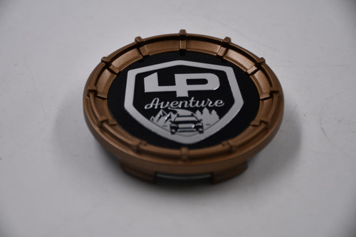 LP Adventure Bronze w/ Black & Chrome Logo Wheel Center Cap Hub Cap T711K62-S3(BRZ) 2.5' LP Adventure Snap in Bronze