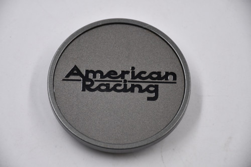 American Racing GunMetal w/ Gloss Black Lettering Wheel Center Cap Hub Cap BC-966(AR,GM) 2.75" Amerincan Racing Snap in