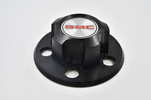 GMC Black w/ Machined, Red, Black Logo Wheel Center Cap Hub Cap (GMC)15594373 7" OEM '85-'95 GMC SAFARI 5 Lug