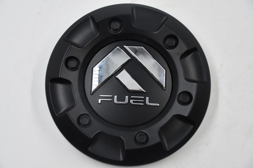 Fuel Satin Black w/ Chrome Logo Wheel Center Cap Hub Cap 1002-43/SB 5.125" Fuel Wheels Snap in