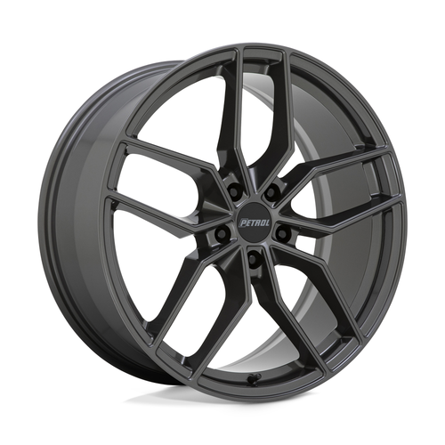 Petrol P5C 17x8 5x120 Gloss Gunmetal Wheel 17" 35mm Rim