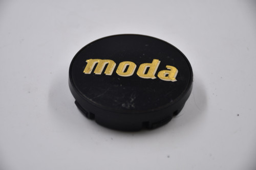 Moda Gloss Black w/ Gold Logo Wheel Center Cap Hub Cap 20092(BLK) 2.125" Moda Snap in