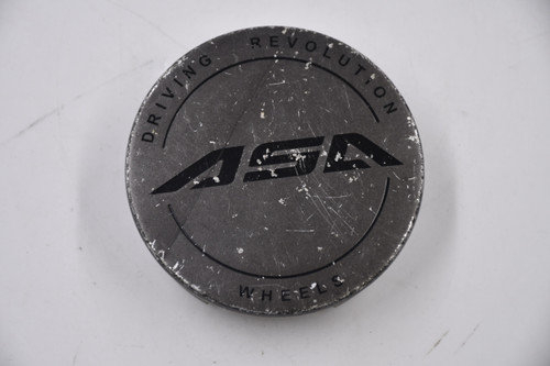ASA Wheels Gun Metal w/ Black lettering Wheel Center Cap Hub Cap ASA-1-CAP(GM) 3" ASA Wheels Snap in
