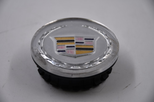 Cadillac Chrome w/Black, Red, Gold Logo Wheel Center Cap Hub Cap 9595439(LOGO) 2.625" Cadillac CTS DTS SRX OEM