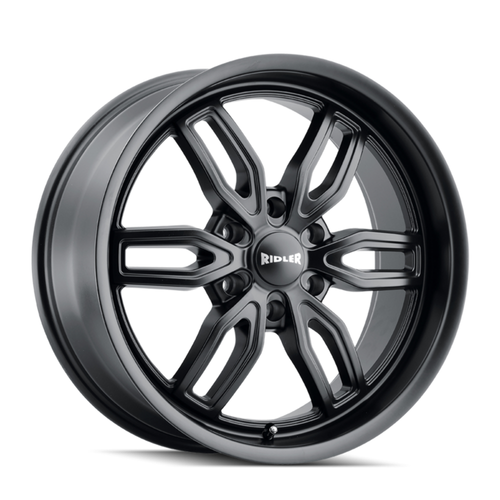 20" Ridler 609 20x9 Matte Black 6x135 Wheel 30mm Rim For Ford Lincoln