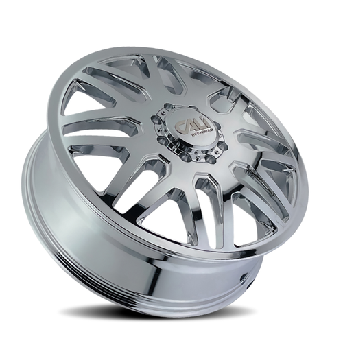 24" Cali Off-Road Invader Front Dually 24x8.25 Chrome 8x210 Wheel 115mm Rim