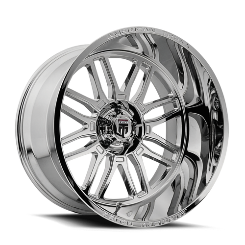 20" American Truxx Restless 20x10 Chrome 8x180 Wheel -25mm For Chevy GMC Rim