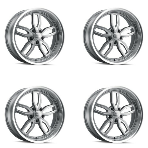 Set 4 20" Ridler 608 20x8.5 Grey W Milled Spokes & Diamond Lip 5x4.5 Wheels 0mm Set 4 20" Ridler 608 20x8.5 Grey W Milled Spokes & Diamond Lip 5x4.5 Wheels 0mm