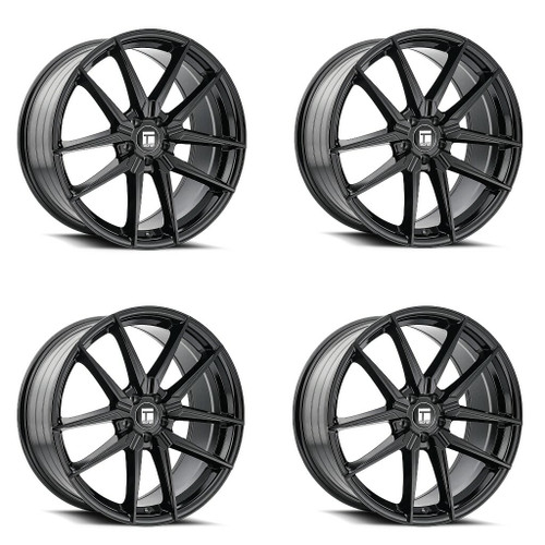 Set 4 20" Touren Tr94 20x9 Gloss Black 5x112 Wheels 35mm Rims