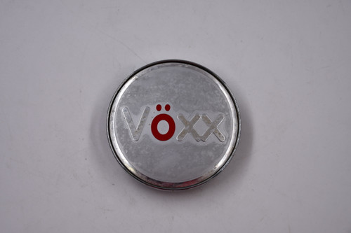 Voxx Chrome, Silver, Red Wheel Center Cap Hub Cap CBM758-1880 2.625" Voxx Snap in