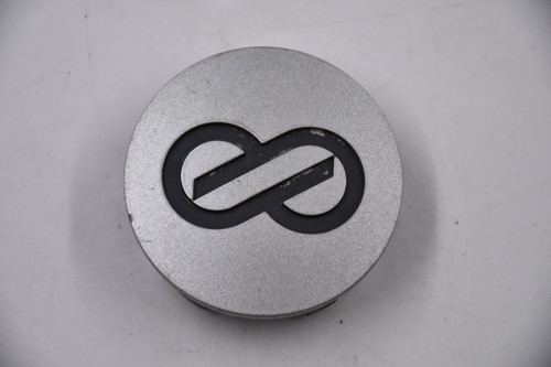 Enkei Silver w/ Gray Logo Wheel Center Cap Hub Cap 00041-12980-11 2.125" Enkei Snap in
