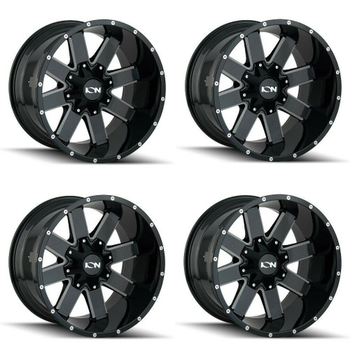 Set 4 18" Ion 141 18x9 Gloss Black Milled 5x5 5x5.5 Wheels 0mm Rims Set 4 18" Ion 141 18x9 Gloss Black Milled 5x5 5x5.5 Wheels 0mm Rims