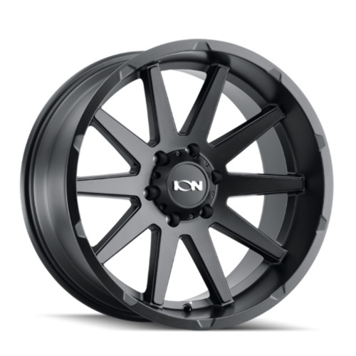 17" Ion 143 17x9 Matte Black 5x5 Wheel -12mm Rim
