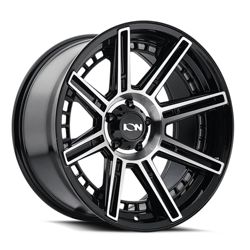 20" Ion 149 20x10 Black Machined 5x5 Wheel -24mm Rim