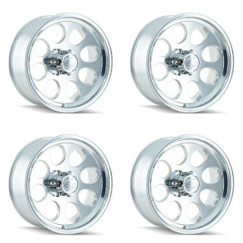 Set 4 15" Ion 171 15x10 Polished 5x4.5 Wheels -38mm Rims