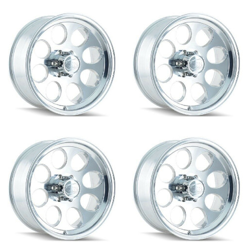 Set 4 17" Ion 171 17x9 Polished 6x135 Wheels 0mm Rims