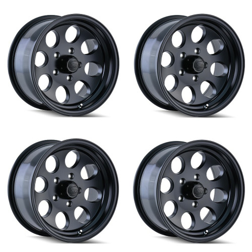 Set 4 17" Ion 171 17x9 Matte Black 5x5.5 Wheels 0mm Rims For Ram Dodge Ford