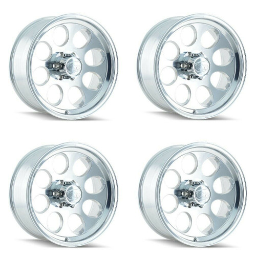 Set 4 18" Ion 171 18x9 Polished 8x6.5 Wheels 0mm Rims