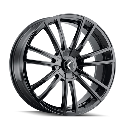 18" Kraze Spectra 18x8 Gloss Black 5x112 5x120 Wheel 40mm Performance Rim