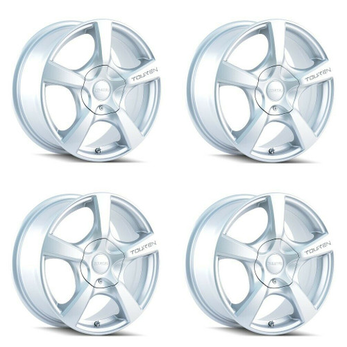 Set 4 18" Touren Tr9 18x8 Hypersilver 5x110 5x115 Wheels 40mm Rims
