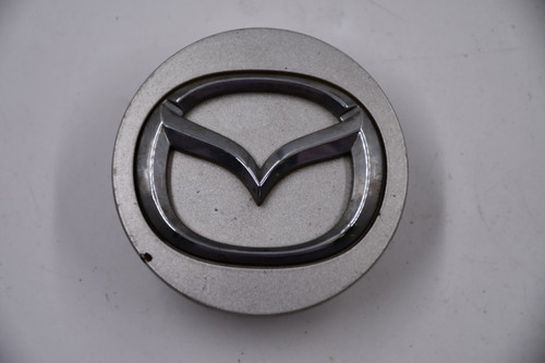 Mazda Silver w/ Chrome Logo Wheel Center Cap Hub Cap A127 2.25" Mazda OEM