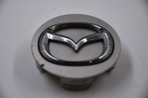 Mazda Silver w/ Chrome Logo Wheel Center Cap Hub Cap A127 2.25" Mazda OEM