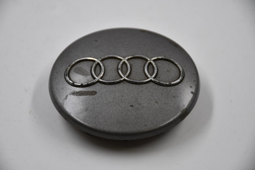 Audi Gray w/ Chrome Logo Wheel Center Cap Hub Cap 8D0 601 170 2.75" Audi OEM A4 A6 A8 TT