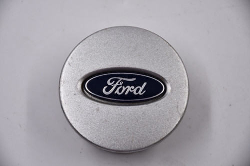 Ford Silver w/ Chrome & Blue Logo Wheel Center Cap Hub Cap 6L84-1A096-GA 2.125" Ford Escape OEM Snap in