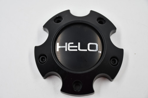 Helo Wheels Matte Black w/ Chrome Logo Wheel Center Cap Hub Cap S057L120-H34(MB) 4.75" Helo Wheels 5 Lug