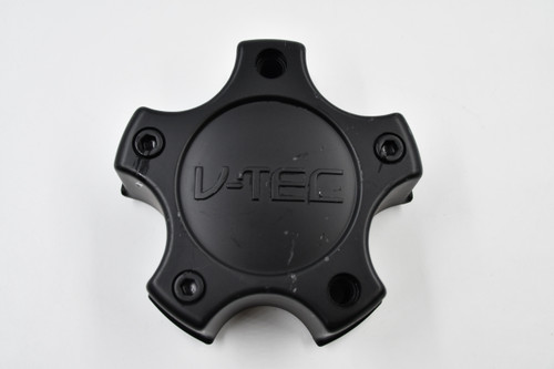 V-TEC Matte Black Wheel Center Cap Hub Cap C326-5CL 5.5" V-TEC 5 Lug